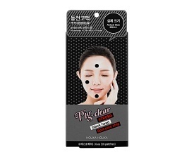 Lokāli plāksteri poru attīrīšanai Pig Nose Clear Strong Blackhead Spot Pore Strip (6 gab)