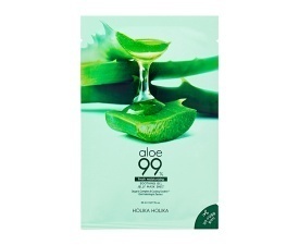 Sejas maska Aloe 99% Soothing Gel Jelly Mask Sheet