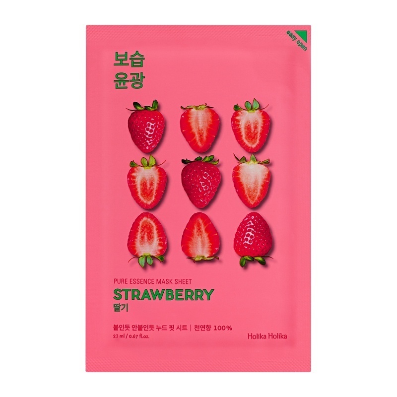 Pure Essence Mask Sheet - Strawberry - Holika Holika