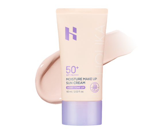 Saules aizsargkrēms Moisture Make Up Sun Cream SPF50+ (Dewy Tone Up)