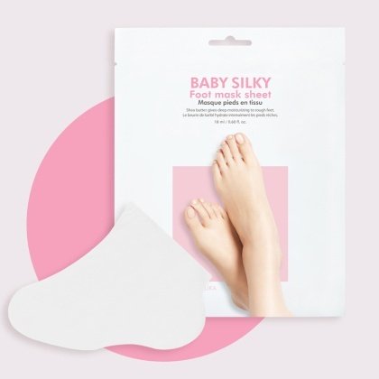 Mīkstinoša maska pēdām Baby Silky Foot Mask Sheet (5003)