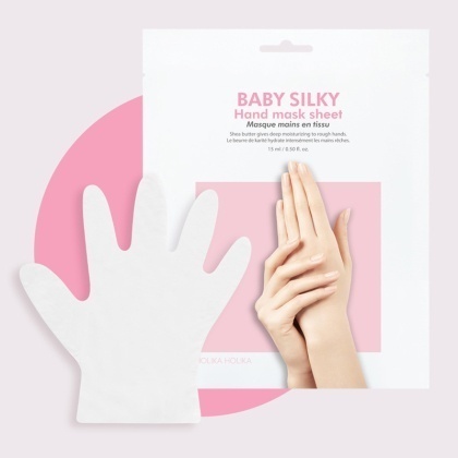 Mīkstinoša maska rokām Baby Silky Hand Mask Sheet (5004)