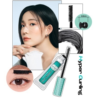 Skropstu tušas un tās noņēmēja komplekts Lash Correcting Mascara Remover Set 01 Hyper Curling (5056)