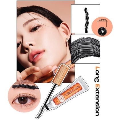 Skropstu tušas un tās noņēmēja komplekts Lash Correcting Mascara Remover Set 03 Long Extension (5061)