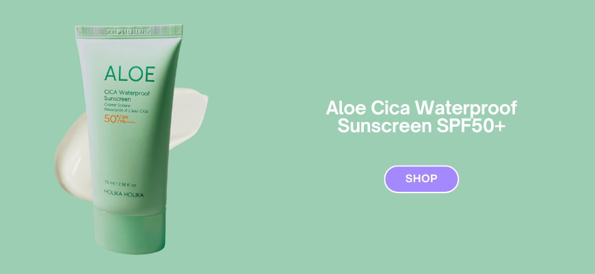 Holika Holika NEW aloe & CICA sunscreen